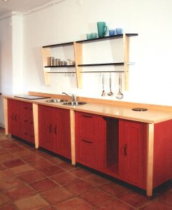 Maple-And-Red-Laquer-Kitchen